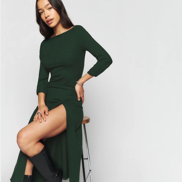 Reformation Belmont Knit Long Sleeve Women's Dress XS - Picture 4 of 7